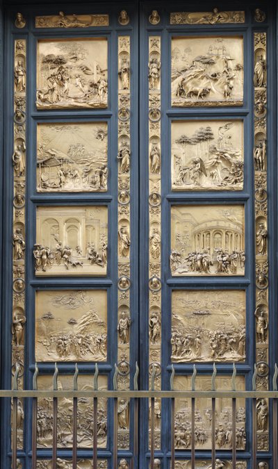 Las Puertas del Paraíso en el Baptisterio de Florencia, copia, 1425-1452 de Lorenzo Ghiberti