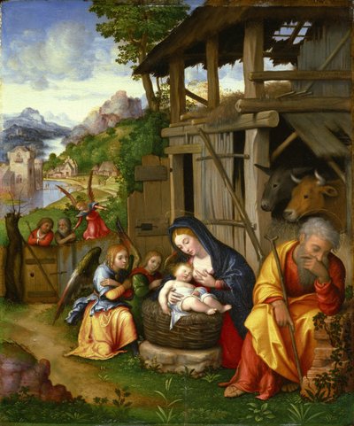 Natividad, ca 1515 de Lorenzo Leonbruno