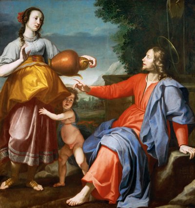 Jesucristo y la samaritana de Lorenzo Lippi