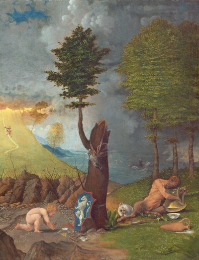 Alegoría de la virtud y el vicio de Lorenzo Lotto