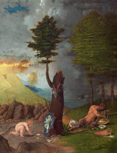 Alegoría de la virtud y el vicio, 1505 de Lorenzo Lotto