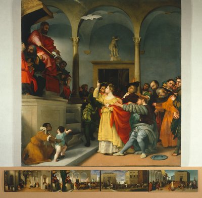 Retablo de Santa Lucía o Santa Lucía ante el juez de Lorenzo Lotto
