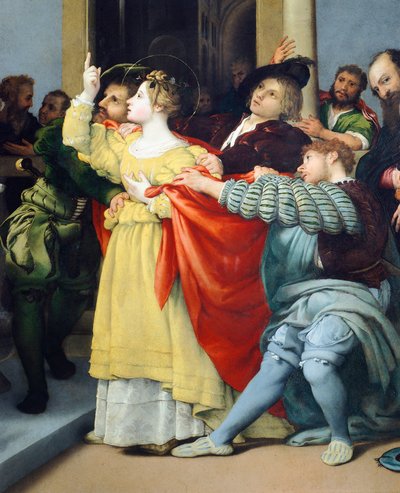 Retablo de Santa Lucía o Santa Lucía ante el juez de Lorenzo Lotto