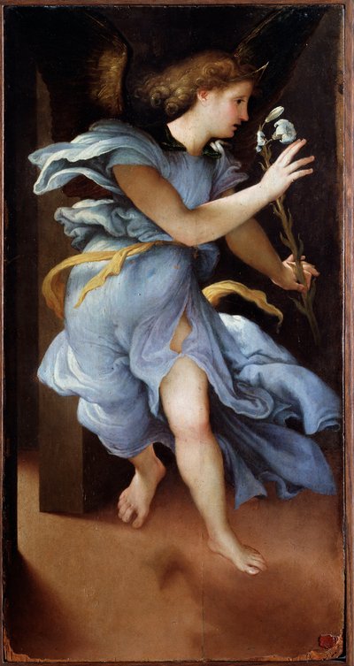 Ángel de la Anunciación de Lorenzo Lotto