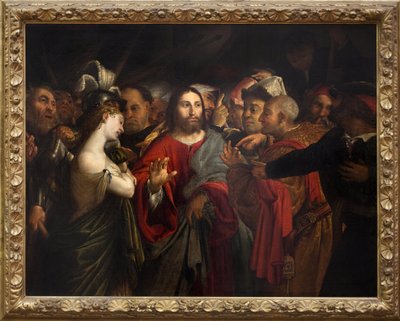 Cristo y la mujer adúltera de Lorenzo Lotto