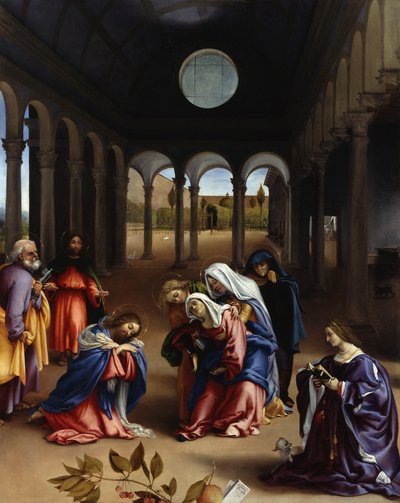 La despedida de Cristo de su madre de Lorenzo Lotto