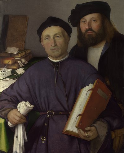 El médico Giovanni Agostino della Torre y su hijo, Niccolò. 1515 de Lorenzo Lotto