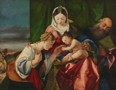 El matrimonio místico de Santa Catalina de Lorenzo Lotto