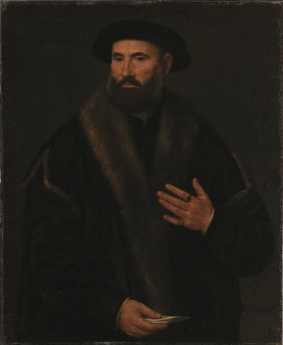 Retrato de un hombre de Lorenzo Lotto