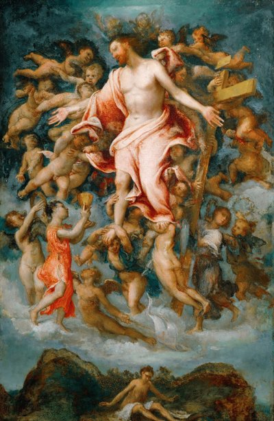 Cristo donando su sangre de Lorenzo Lotto