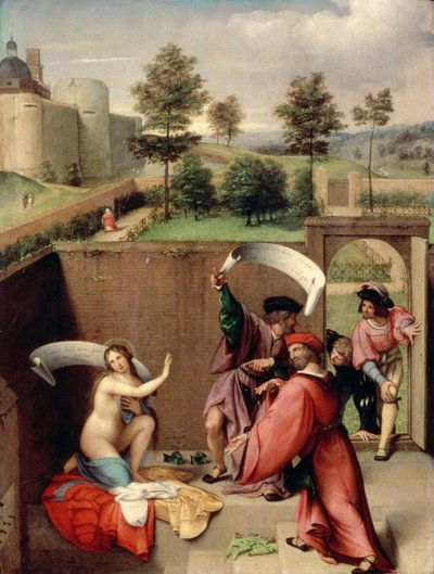 Susana y los ancianos, 1517 de Lorenzo Lotto