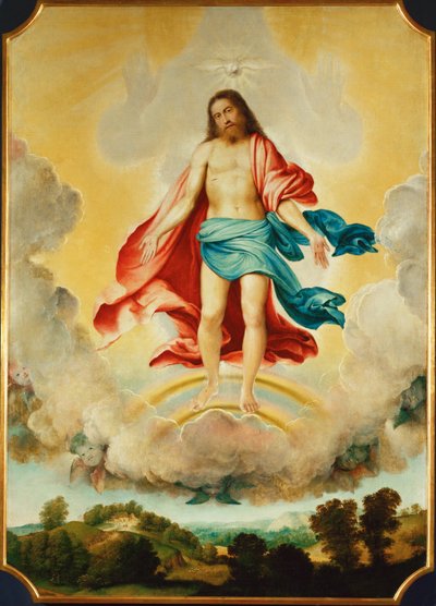 La Santísima Trinidad (pintura sobre lienzo) de Lorenzo Lotto