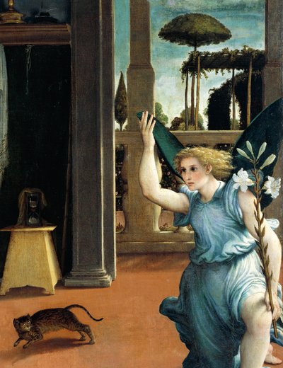 La Anunciación de Recanati, circa 1532 de Lorenzo Lotto
