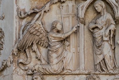 Anunciación (detalle) de Lorenzo Maitani