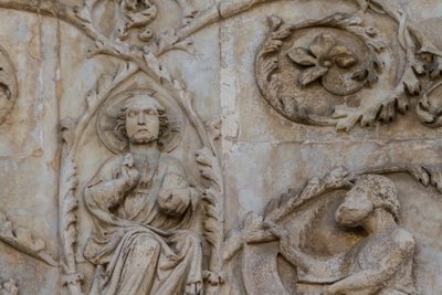 Árbol de Jesé y profecías mesiánicas (detalle) de Lorenzo Maitani