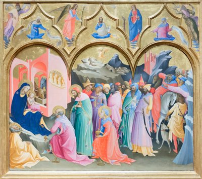 Adoración de los Reyes Magos de Lorenzo Monaco