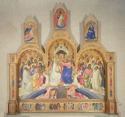 Coronación de la Virgen, 1414 de Lorenzo Monaco