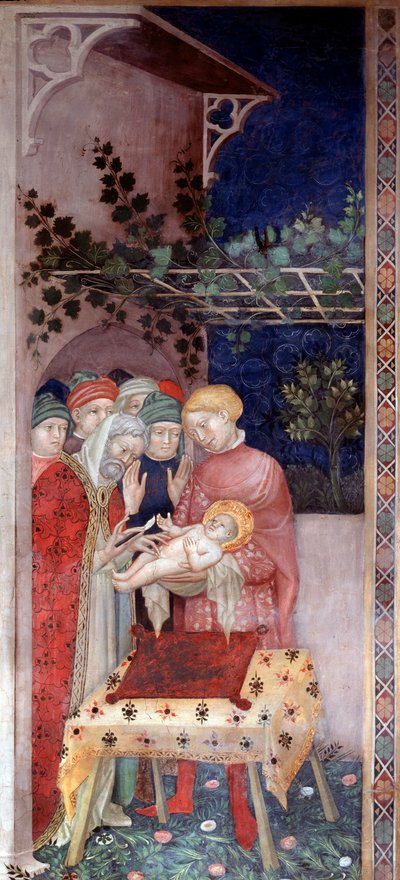 Circuncisión de San Juan Bautista de Lorenzo Salimbeni