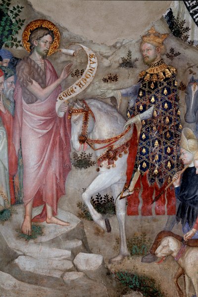 Predicación de San Juan Bautista (detalle) de Lorenzo Salimbeni