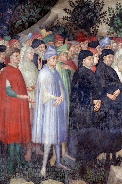 Predicación de San Juan Bautista (detalle) de Lorenzo Salimbeni