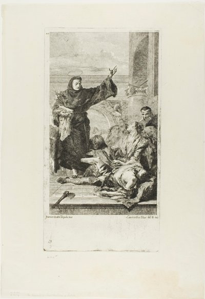 El milagro de San Antonio de Padua de Lorenzo Tiepolo