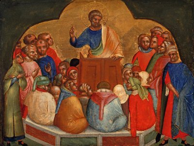 Apóstol Pedro Predicando Panel de Predela de Lorenzo Veneziano