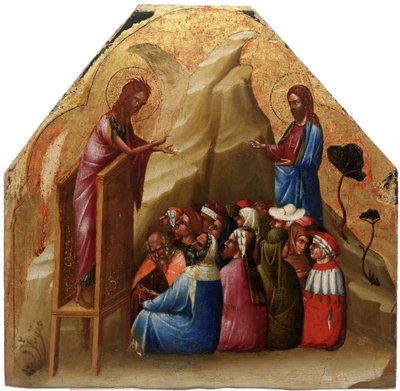 Predicación de San Juan Bautista de Lorenzo Veneziano