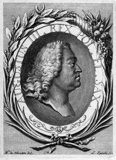 Retrato de Augusto III de Polonia de Lorenzo Zucchi