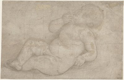 Estudio para un niño Jesús reclinado de Lorenzo di Credi (attributed to)