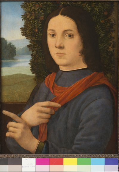 Retrato de un joven, 1490-99 de Lorenzo di Credi