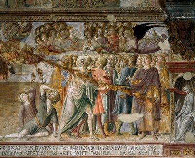 Revelación: los condenados son atravesados por un resplandor envolvente, 1446-1449 de Lorenzo di Pietro Vecchietta