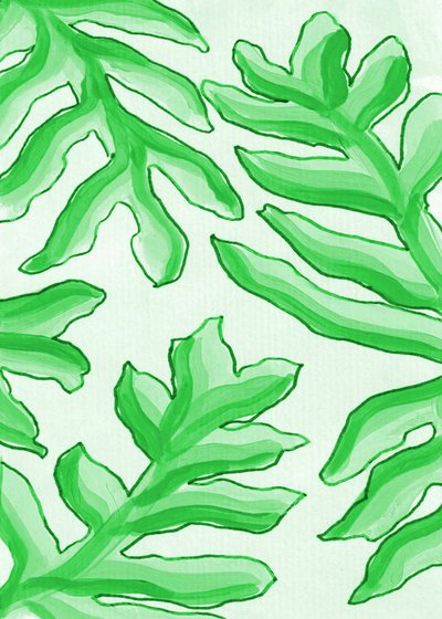 Follaje verde fresco de Lori Ann Folz