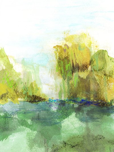 Reflexiones abstractas en verde de Lori Ann Folz