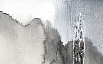 Bosque monocromático brumoso de Lori Ann Folz