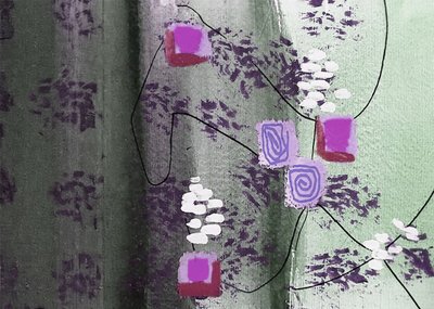 Composición abstracta moderna de Lori Ann Folz
