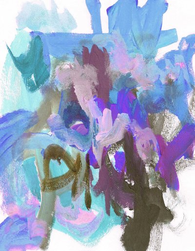 Pinceladas abstractas y vibrantes de Lori Ann Folz