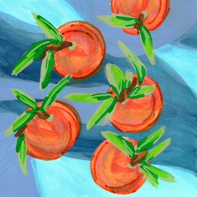 Frutas cítricas de colores vivos de Lori Ann Folz