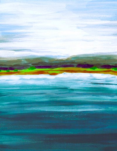 El vibrante horizonte del lago de Lori Ann Folz