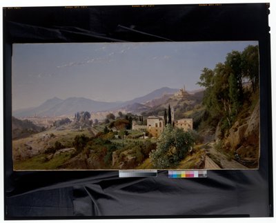 Vista de Génova desde el este de Louis Auguste Lapito