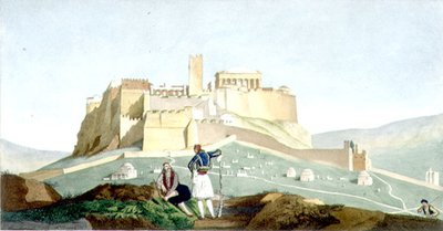 Vista de la Acrópolis de Atenas de Louis (after) Dupre