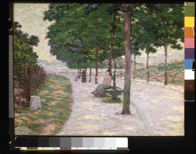 Paisaje (óleo sobre lienzo) de Louis Abel Truchet