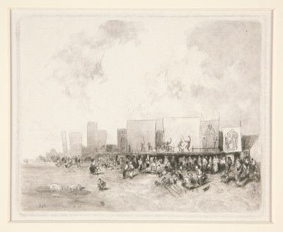 Feria del pueblo de Louis Adolphe Hervier