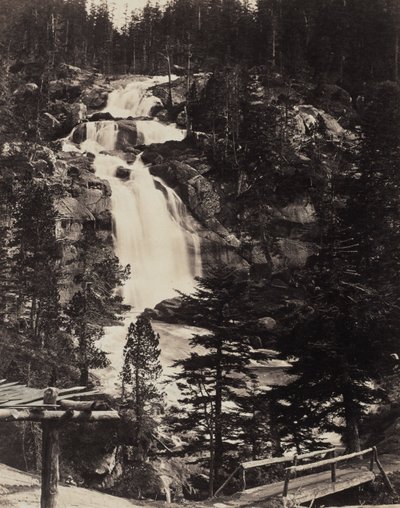 Gran cascada superior, Altos Alpes de Louis Alphonse Davanne