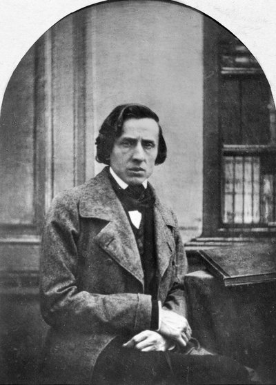 Compositor y pianista polaco Frederic Chopin de Louis Auguste Bisson