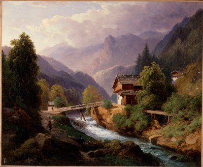 Paisaje de Suiza de Louis Auguste Lapito