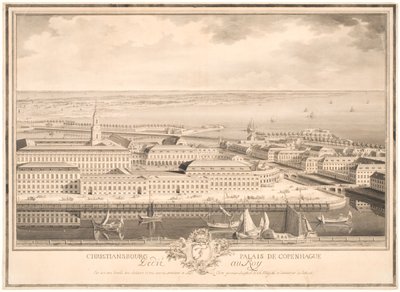 Palacio de Christiansborg en Copenhague de Louis Auguste Le Clerc