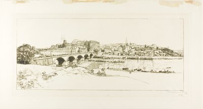 Angers: Vista panorámica de Louis Auguste Lepère