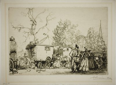En la Feria de Saint-Jean-de-Monts de Louis Auguste Lepère