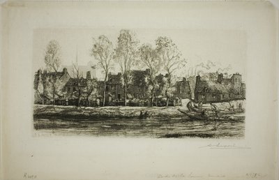 Orillas del Somme en Amiens de Louis Auguste Lepère