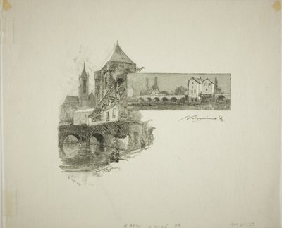 Moret: el molino de madera de Louis Auguste Lepère
